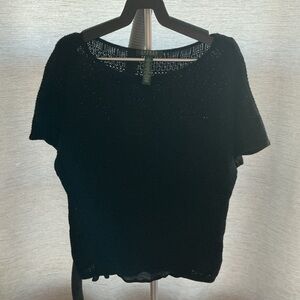 Ralph Lauren Black Wool Sweater 100% Wool